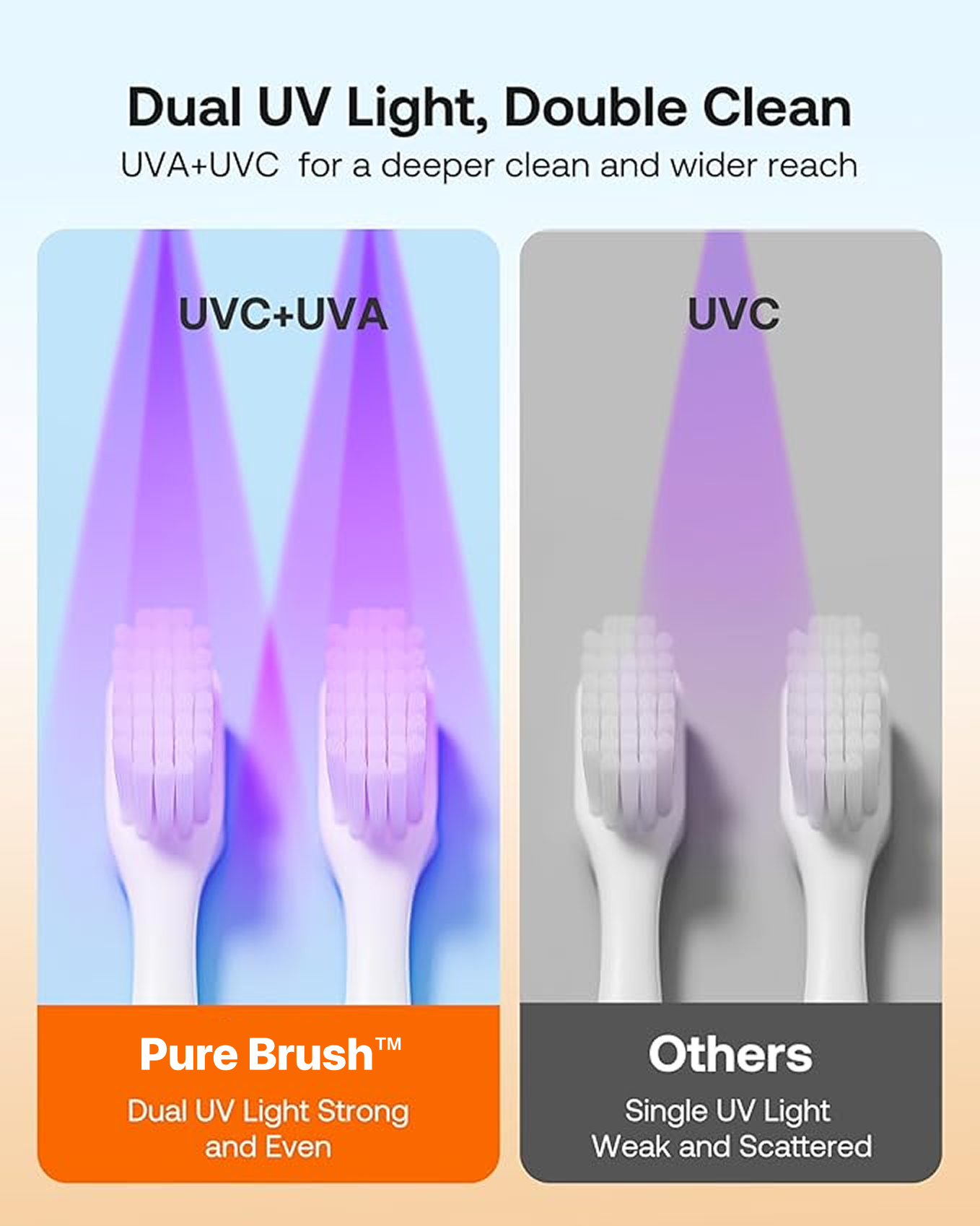 Pure Brush™ – Advanced UV Toothbrush Sanitizer
